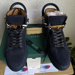 Buscemi twist-lock high top padlock sneakers